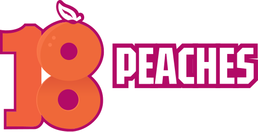 18Peaches logo